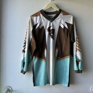 Thor Sector Men's Sz Small Blue Black Motocross Riding Jersey